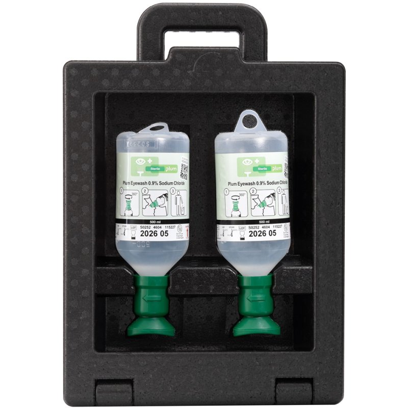 LEINA-WERKE eye rinse station IBOX, dust-protected IP55, green